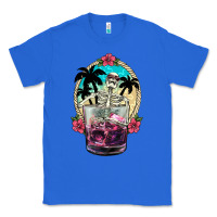 True Royal summer skeleton cocktail Classic Tee - NancyCooperArtShop