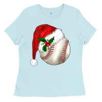Baby Blue christmas sports Ladies Tee - BarkalooDesign