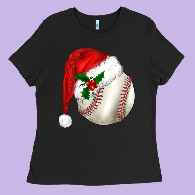 Christmas Sports Ladies Tee Designed By Barkaloodesign