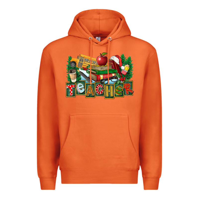 Christmas Teacher Premium Hoodie by FaDigitalArtStudio | Teevron