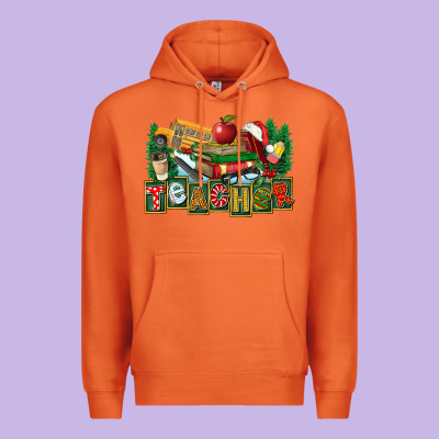 Christmas Teacher Premium Hoodie Designed By Fadigitalartstudio