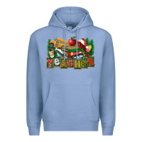 Colony Blue Christmas Teacher Premium Hoodie - FaDigitalArtStudio