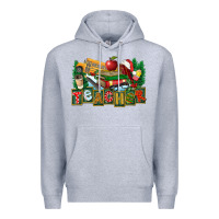 Heather Grey Christmas Teacher Premium Hoodie - FaDigitalArtStudio