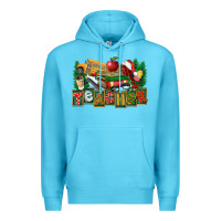 Ocean Blue Christmas Teacher Premium Hoodie - FaDigitalArtStudio
