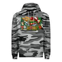 Slate Camo Christmas Teacher Premium Hoodie - FaDigitalArtStudio