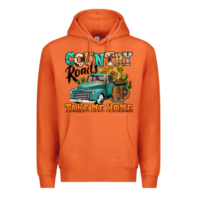 Country Roads Take Me Home Vintage Truck Premium Hoodie by Jasminsmagicworld | Teevron