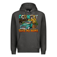 Charcoal Heather country roads take me home vintage truck Premium Hoodie - Jasminsmagicworld