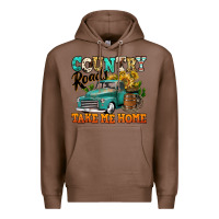 Chestnut country roads take me home vintage truck Premium Hoodie - Jasminsmagicworld