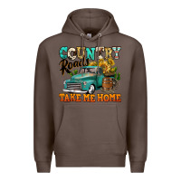 Coffee country roads take me home vintage truck Premium Hoodie - Jasminsmagicworld