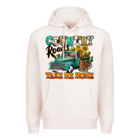 Pale Pink country roads take me home vintage truck Premium Hoodie - Jasminsmagicworld