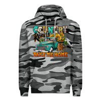 Slate Camo country roads take me home vintage truck Premium Hoodie - Jasminsmagicworld