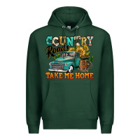 Sports Green country roads take me home vintage truck Premium Hoodie - Jasminsmagicworld