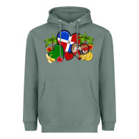 Sage dominican republic hearts Heavyweight Hoodie - Artiststas