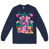 Navy Loads of love truck Valentine's Day Long Sleeve Tee - HowdyJamesFarm