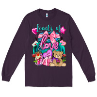 Plum Loads of love truck Valentine's Day Long Sleeve Tee - HowdyJamesFarm