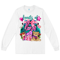 White Loads of love truck Valentine's Day Long Sleeve Tee - HowdyJamesFarm