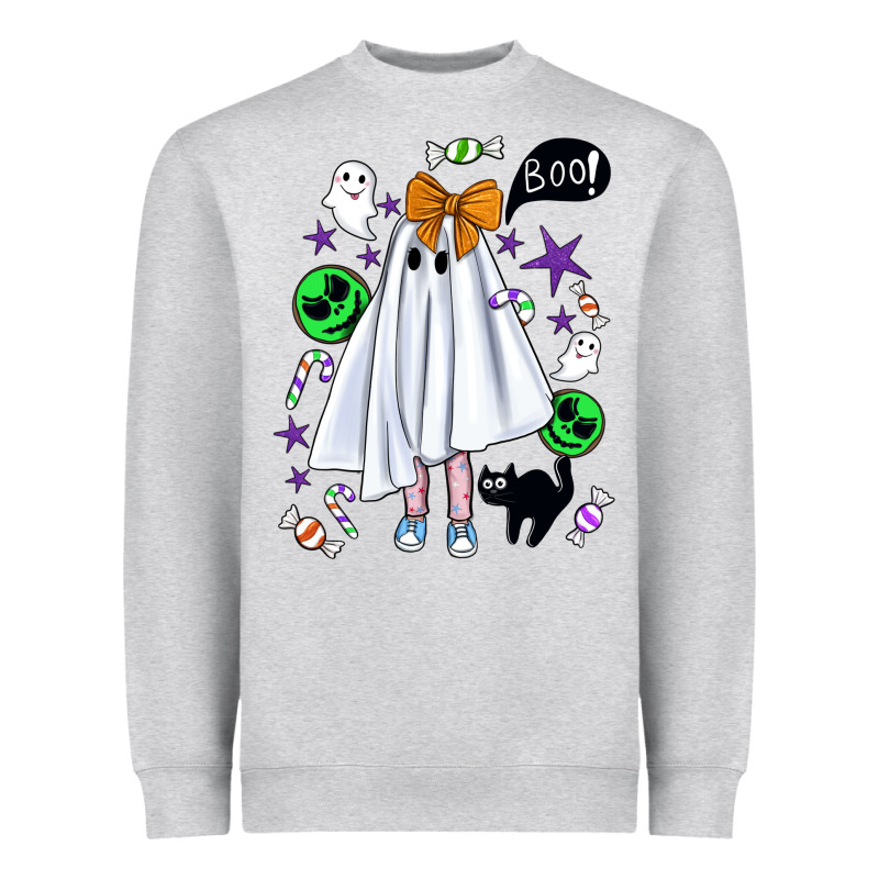 Cute Ghost Halloween Heavyweight Sweatshirt by BundleAndBundleShop | Teevron