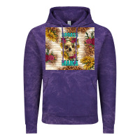 Cloud Purple badass mama with flowers Vintage Hoodie - TumblerDesignByShophia