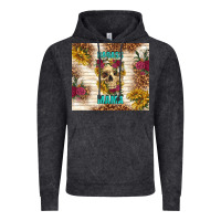 Vintage Black badass mama with flowers Vintage Hoodie - TumblerDesignByShophia