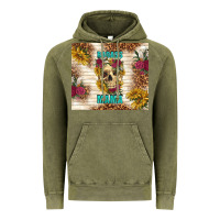Vintage Olive badass mama with flowers Vintage Hoodie - TumblerDesignByShophia