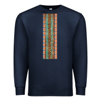 Navy Fall Pattern Premium Sweatshirt - Artiststas