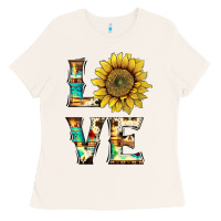 Bone western love with sunflower Ladies Tee - Artiststas