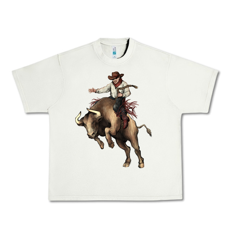 Cowboy Bull Rodeo Urban Heavy Tee by HowdyJamesFarm | Teevron