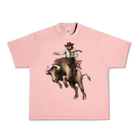 Salmon Cowboy bull rodeo Urban Heavy Tee - HowdyJamesFarm
