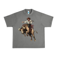 Tornado Cowboy bull rodeo Urban Heavy Tee - HowdyJamesFarm
