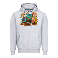 Heather Grey Farm Happy Fall Y'all Zipper Hoodie - CowhideDigitalArt