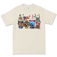 4th Of July Skeleton Coffee Cups Premium Tee | Teevron