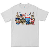 Dove Grey 4th of july skeleton coffee cups Premium Tee - Jasminsmagicworld