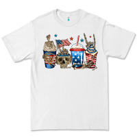 White 4th of july skeleton coffee cups Premium Tee - Jasminsmagicworld
