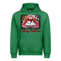 Emerald merry christmas truck snowman Urban Hoodie - BarkalooDesign