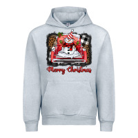 Heather Grey merry christmas truck snowman Urban Hoodie - BarkalooDesign