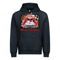 Navy merry christmas truck snowman Urban Hoodie - BarkalooDesign