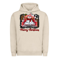 Pigment French Oak merry christmas truck snowman Urban Hoodie - BarkalooDesign
