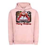 Pigment Salmon merry christmas truck snowman Urban Hoodie - BarkalooDesign
