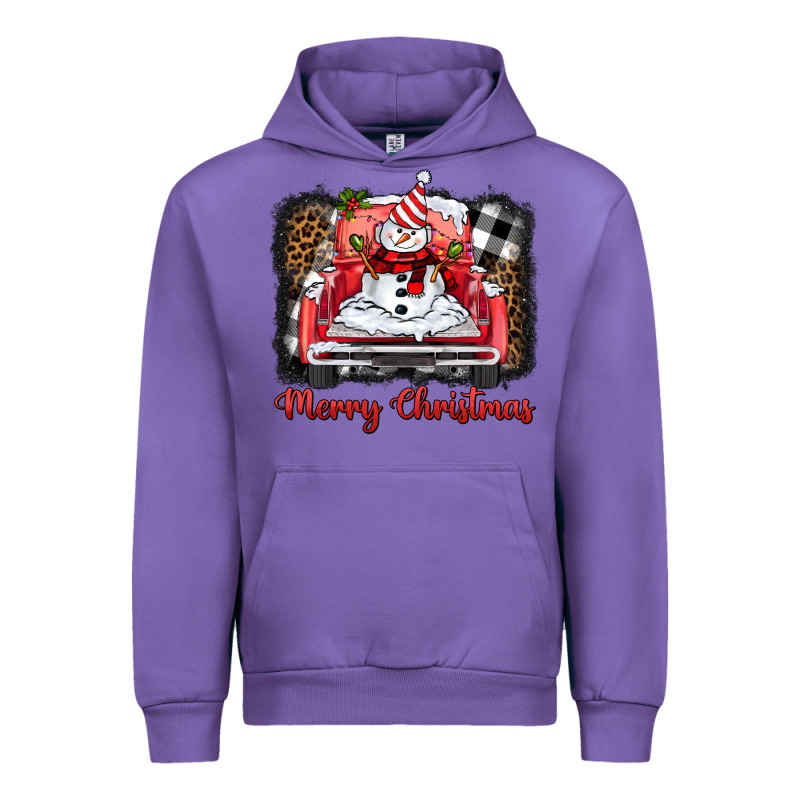 Merry Christmas Truck Snowman Urban Hoodie by BarkalooDesign | Teevron
