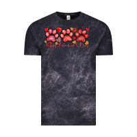 Cloud Black Happy Valentine's Day paws Valentine's Day Vintage Tee - HowdyJamesFarm