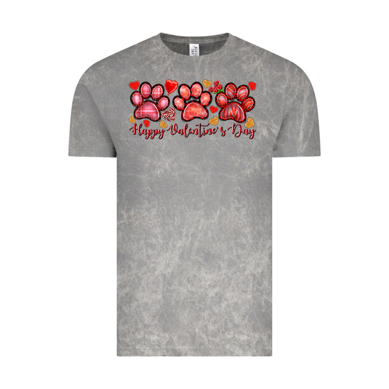 Happy Valentine's Day Paws Valentine's Day Vintage Tee by HowdyJamesFarm | Teevron