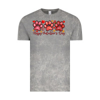 Cloud Rock Happy Valentine's Day paws Valentine's Day Vintage Tee - HowdyJamesFarm
