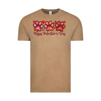 Vintage Coffee Happy Valentine's Day paws Valentine's Day Vintage Tee - HowdyJamesFarm