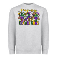 Heather Grey happy crawdi gras mardi gras crawfish Heavyweight Sweatshirt - FaDigitalArtStudio