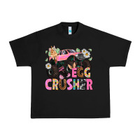Black Egg crusher Easter Day Urban Heavy Tee - HowdyJamesFarm