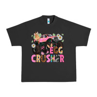 Pigment Black Egg crusher Easter Day Urban Heavy Tee - HowdyJamesFarm