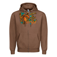 Chestnut Love Fall Y'all Zipper Hoodie - CowhideDigitalArt