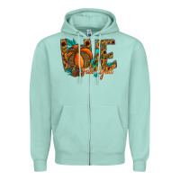 Seafoam Love Fall Y'all Zipper Hoodie - CowhideDigitalArt
