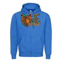 True Royal Love Fall Y'all Zipper Hoodie - CowhideDigitalArt