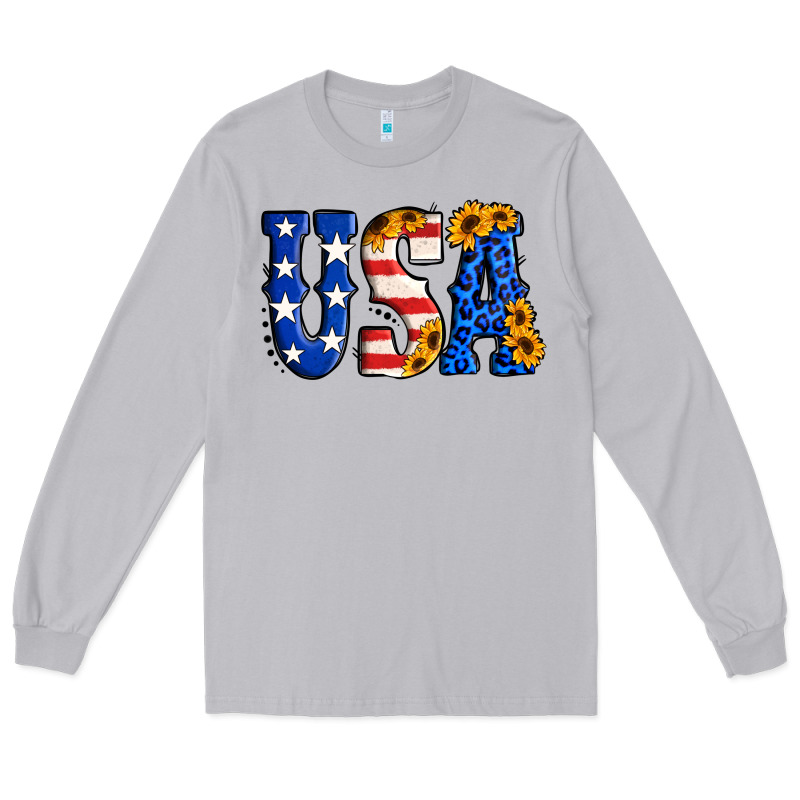 Usa Western Font Long Sleeve Tee by Jasminsmagicworld | Teevron